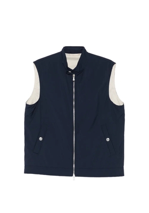 Eleventy zip-up gilet - Blue