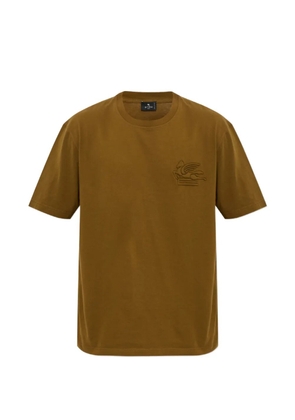 ETRO Pegasus-embossed T-shirt - Brown