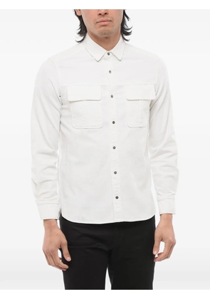 Neil Barrett embroidered patch-detail shirt - White