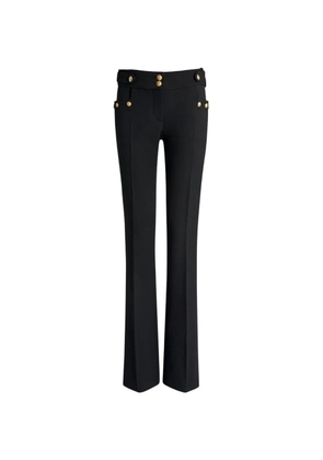 Balmain pleated wool gabardine trousers - Black