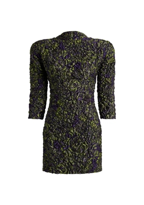 Balmain cloqué jacquard dress - Green