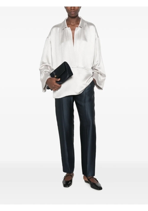 Giorgio Armani drawstring-fastening trousers - Blue