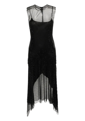 Philosophy Di Lorenzo Serafini rhinestone-embellished midi dress - Black