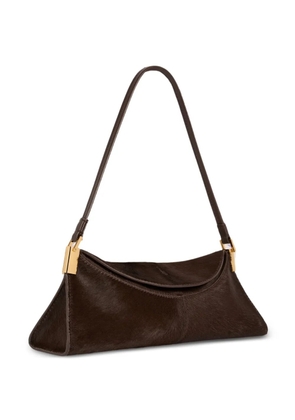 Balmain 64-83 small bag in pony-effect leather - Brown
