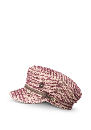 Maison Michel New Abby tweed baker boy hat - Purple