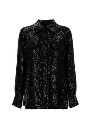P.A.R.O.S.H. sequin-embellished shirt - Black