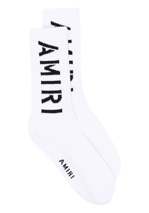 AMIRI logo-print socks - White