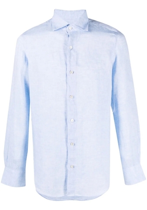 Finamore 1925 Napoli long-sleeve linen shirt - Blue