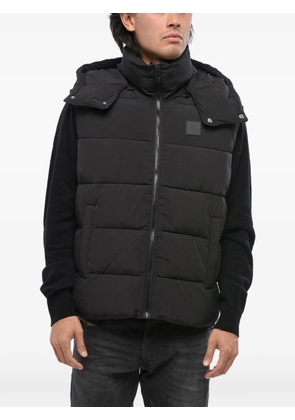 Diesel quilted hooded gilet - Black