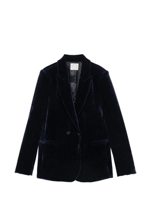 Forte Forte double-breasted velvet jacket - Blue