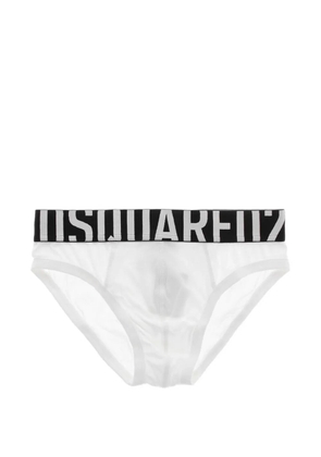 DSQUARED2 logo-band stretch briefs - White