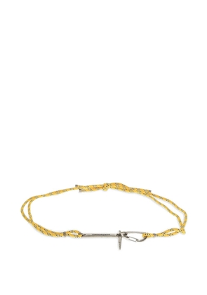 DSQUARED2 Hike carabiner-fastening rope yellow belt