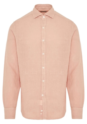 Canali linen shirt - Pink