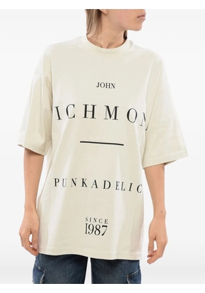 John Richmond logo-print T-shirt - Neutrals