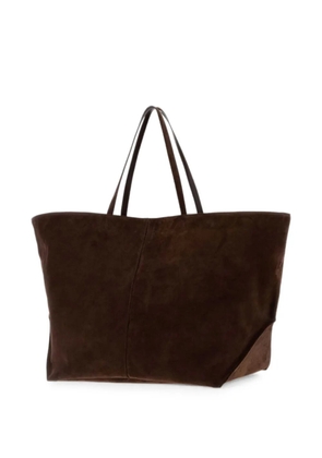 Jil Sander Linea suede tote bag - Brown