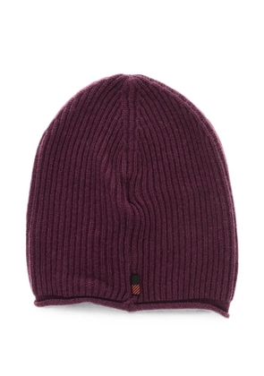 Woolrich ribbed-knit cashmere beanie hat - Purple