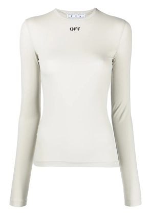 Off-White Off-print long-sleeve top - Green