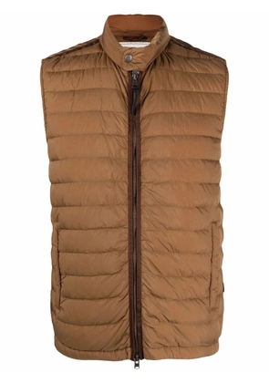 Woolrich padded zip-up gilet - Brown