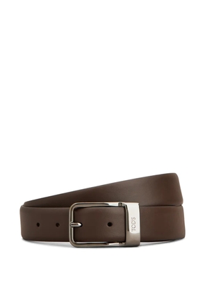 Tod's metal buckle belt - Brown