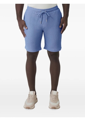 MAUVAIS crinkled-effect drawstring shorts - Blue