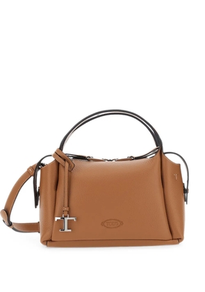 Tod's T Timeless pebbled handbag - Brown