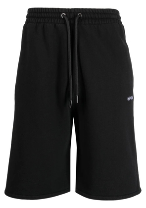 Off-White Stitch Diag cotton track shorts - Black