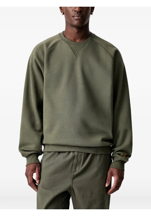 Carhartt WIP logo-embroidered raglan-sleeve sweatshirt - Green