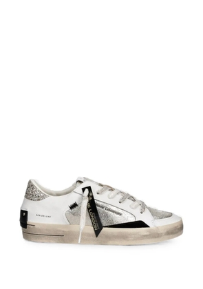 Crime London SK8 Deluxe glitter-detail sneakers - White