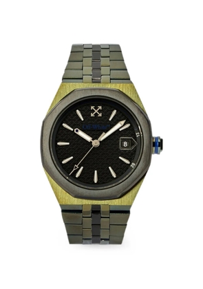 Off-White Signal arrow-print 39mm watch - Black