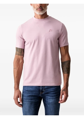 Karl Lagerfeld embroidered-logo T-shirt - Pink