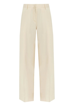 Helmut Lang pleated wide-leg trousers - White