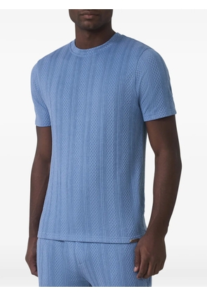 MAUVAIS Tanami cable-knit textured T-shirt - Blue