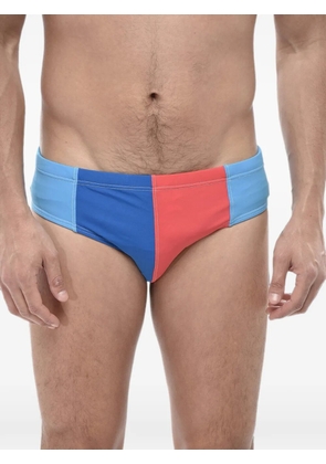DSQUARED2 color-block logo-print swim briefs - Blue