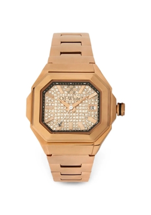 Off-White Shift pavé 40mm watch - Gold
