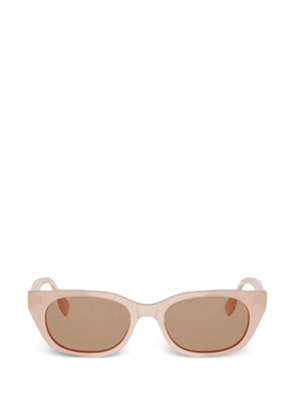 FENDI logo-plaque cat-eye sunglasses - Pink