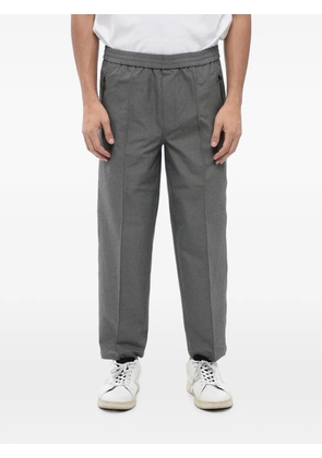 Neil Barrett elasticated-waistband zip-pocket trousers - Grey