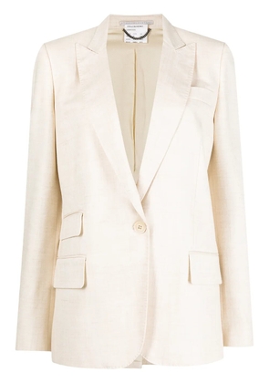 Stella McCartney single-breasted peak-lapel blazer - Neutrals