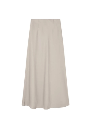 Armani Exchange chain-detail satin maxi skirt - Neutrals