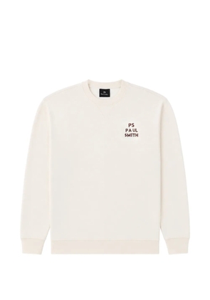 PS Paul Smith logo-print cotton sweatshirt - Neutrals
