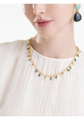 Gas Bijoux turquoise-embellished necklace - Gold
