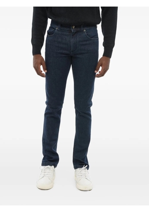 Corneliani logo-patch jeans - Blue