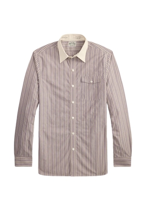 Ralph Lauren RRL striped collared long-sleeve shirt - Purple