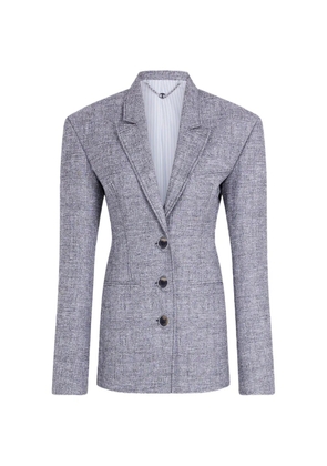 Rabanne tailored jewel-button blazer - Grey