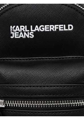 Karl Lagerfeld Jeans logo-print zip-around backpack - Black