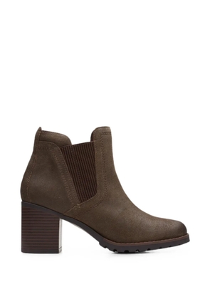 Clarks Originals Leda round-toe ankle boots - Brown