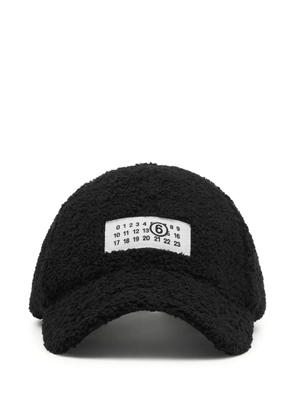 MM6 Maison Margiela reversible teddy nylon cap - Black