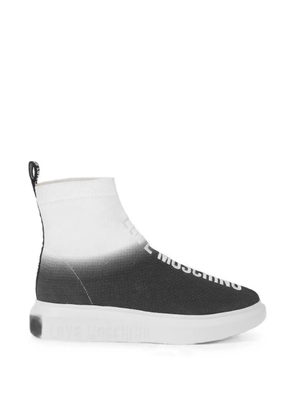Moschino Love Moschino logo-embroidered sneakers - Black