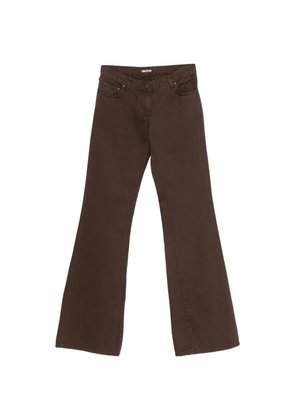Miu Miu Pre-Owned 2000s flared jeans - Brown