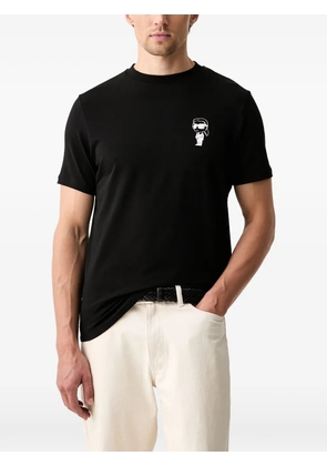 Karl Lagerfeld logo-print crew-neck T-shirt - Black