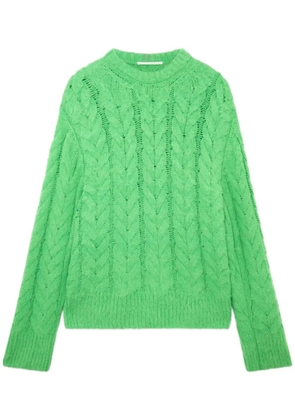 Stella McCartney ribbed cable-knit jumper - Green